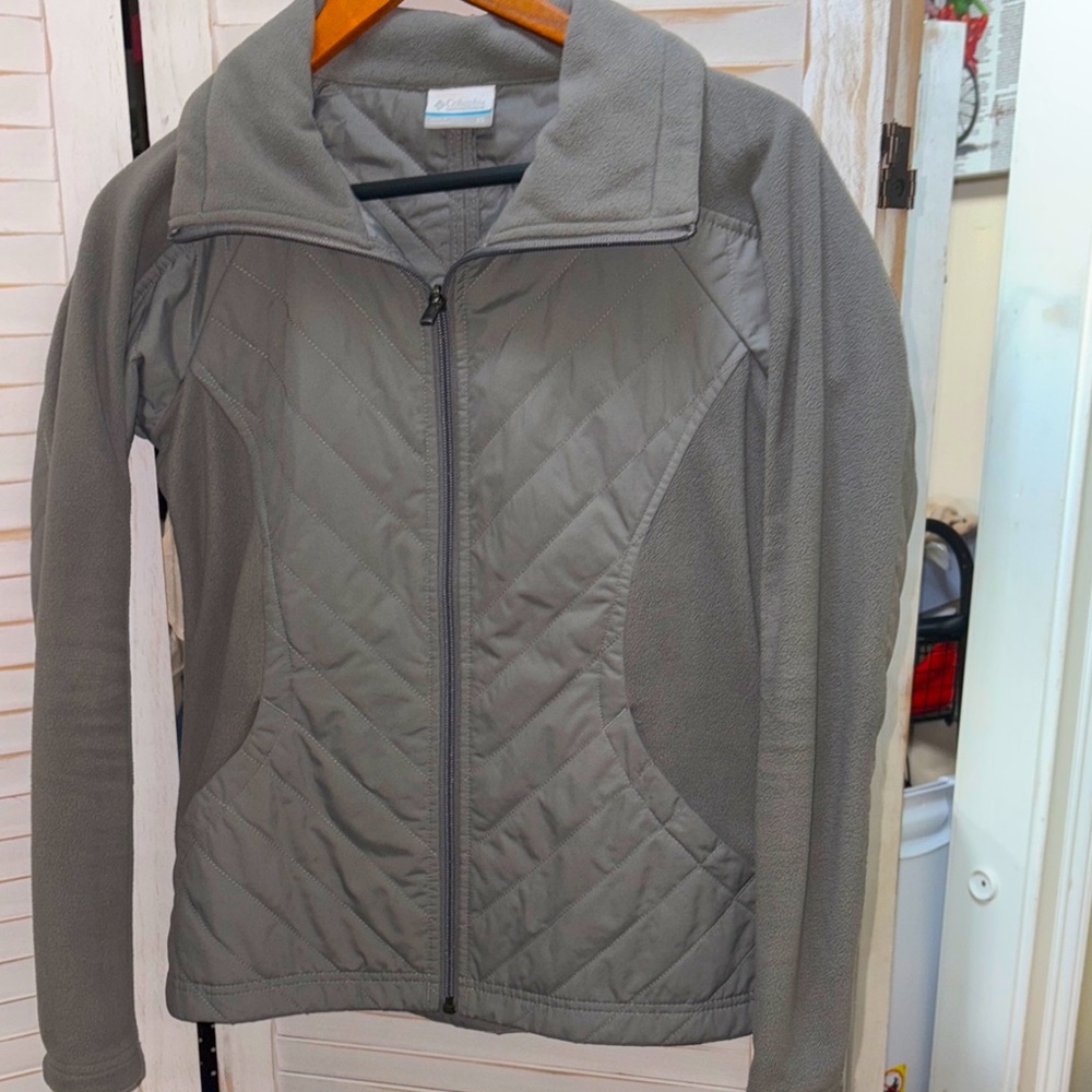 COLUMBIA XS Womens Fitted Grey Jacket/ amazing preloved condition ❤️